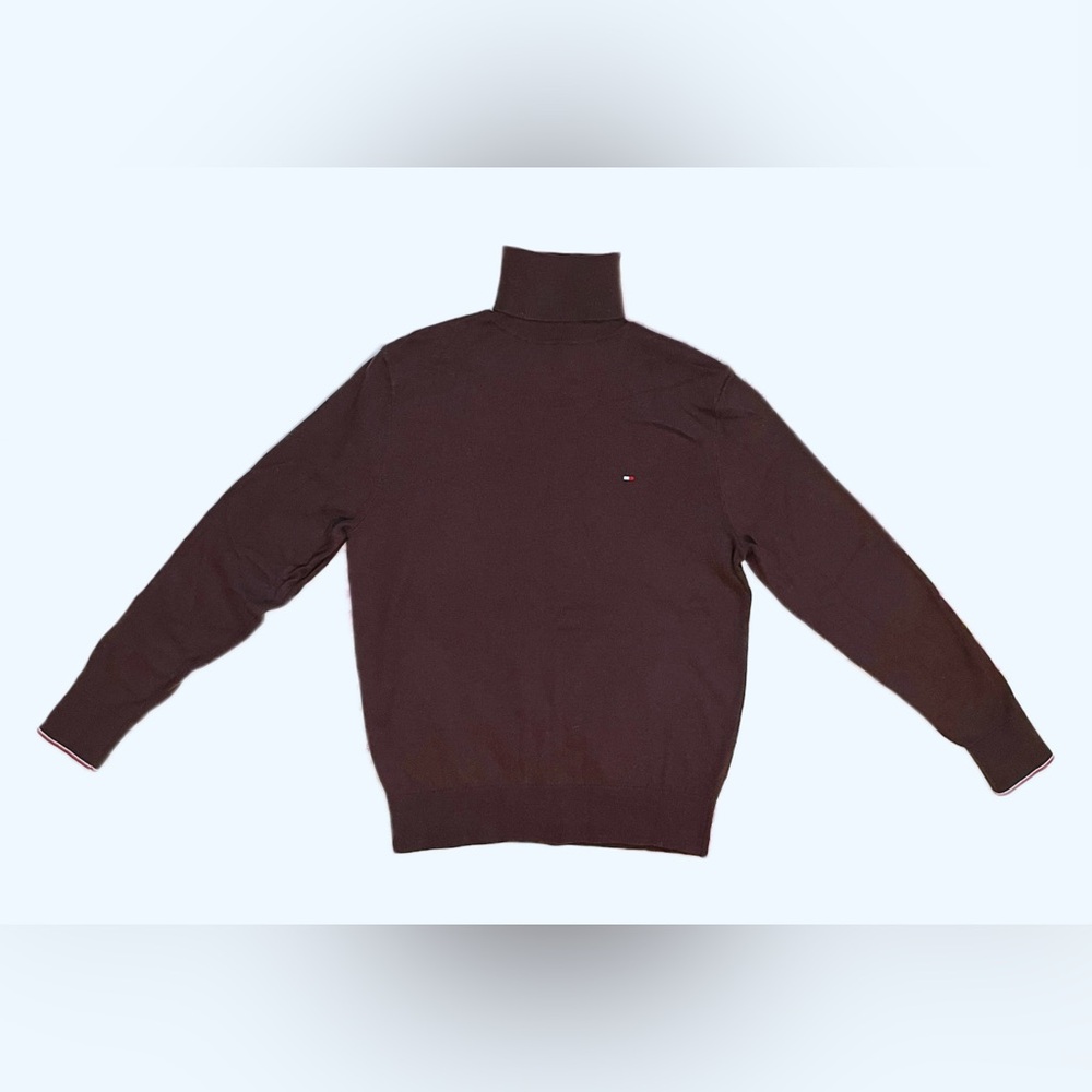 Tommy Hilfiger Men's Fitted Turtleneck Pullover Long Sleeve Roll Neck Sweater XS